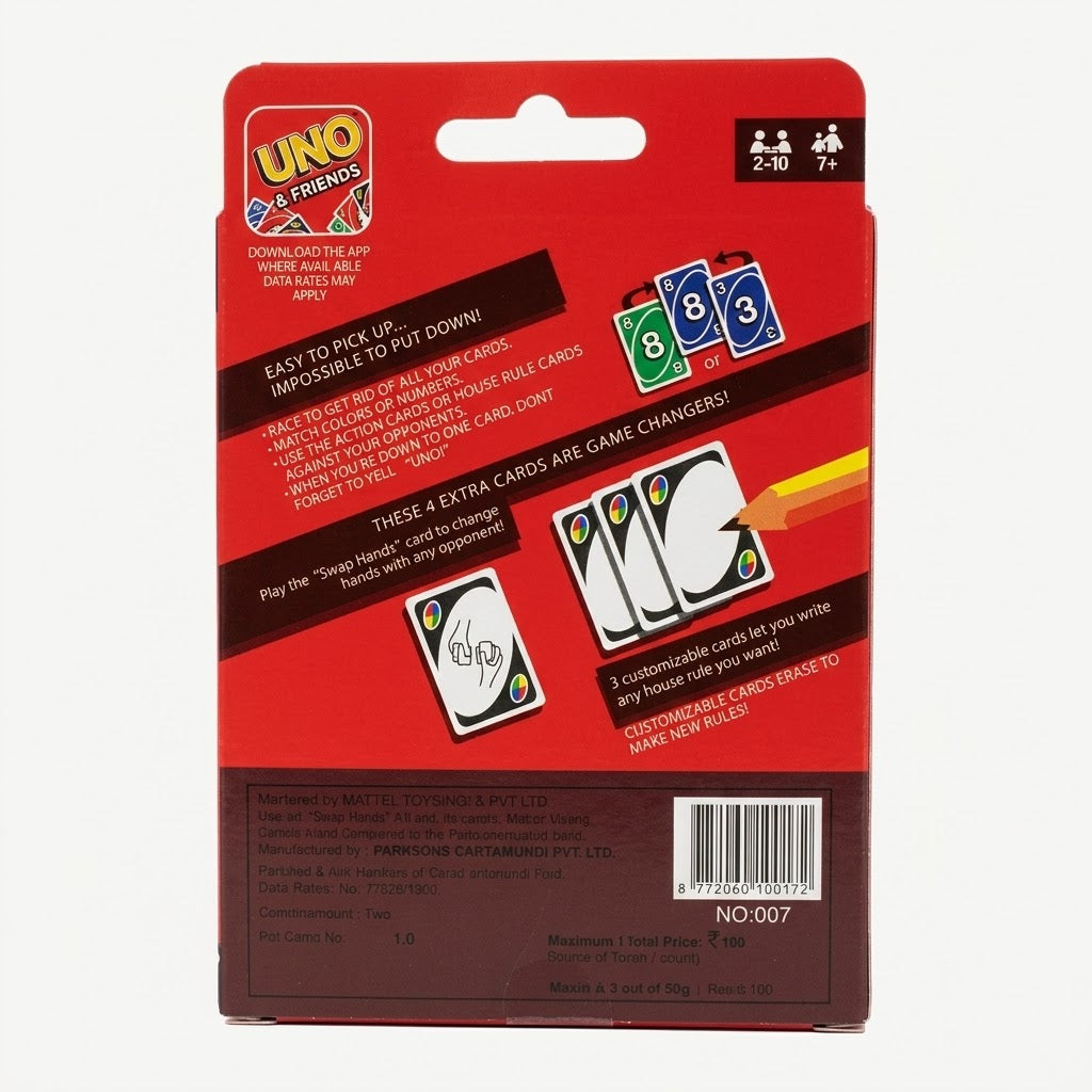 UNO Card Game (With Customizable Wild Cards)