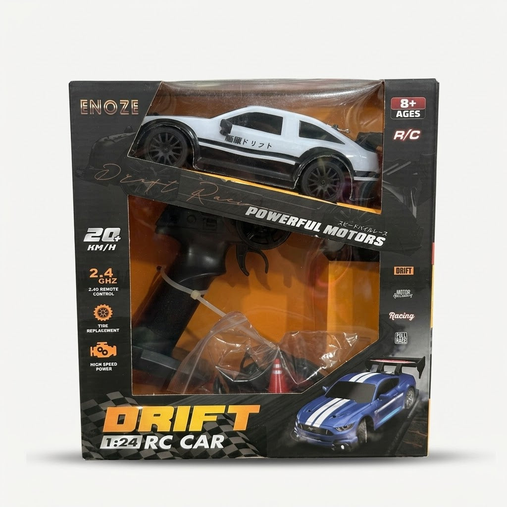 1:24 Scale Remote Control Drift Car (20+ km/h, 2.4GHz) | ENOZE