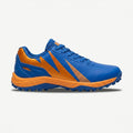 FG DON FG666 Blue & Orange Turf Cricket Shoes — Professional Rubber Studs