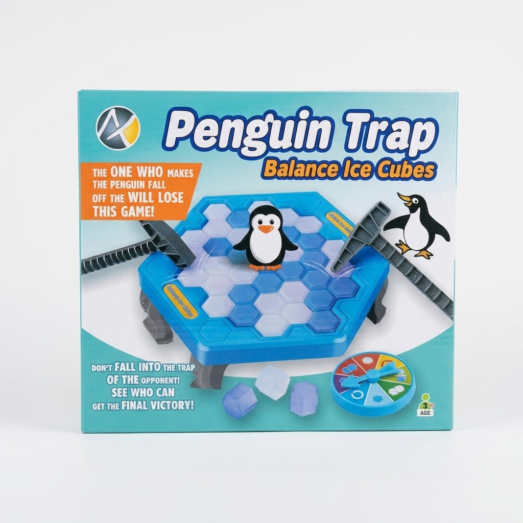 Penguin Trap Balance Ice Cubes Board Game for Kids & Family