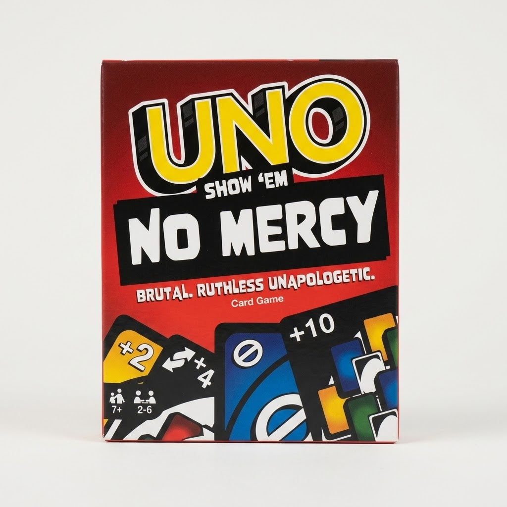 UNO Show 'Em No Mercy Card Game – Ruthless Penalties & Brutal Rules Deck