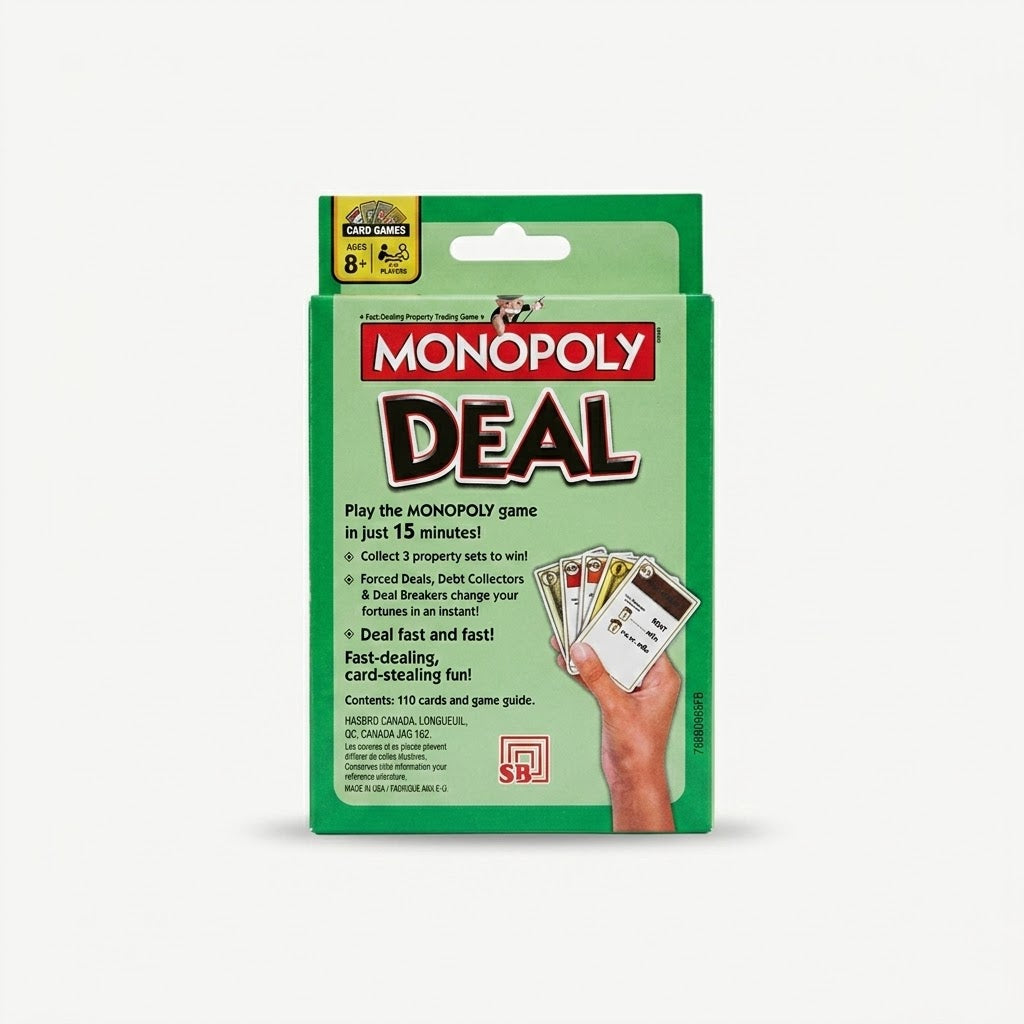 Monopoly Deal Card Game – Fast-Pacing Property Trading Game for Kids & Adults