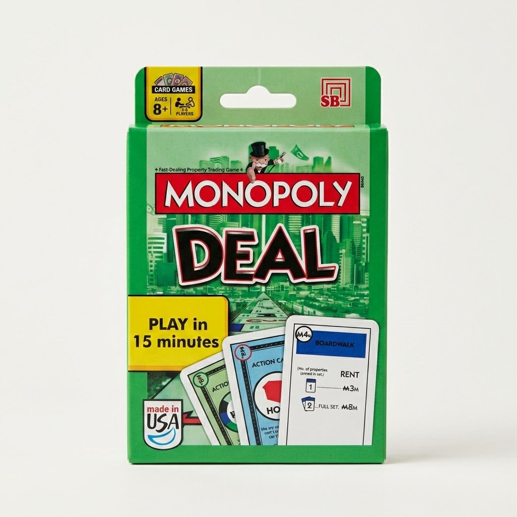 Monopoly Deal Card Game – Fast-Pacing Property Trading Game for Kids & Adults