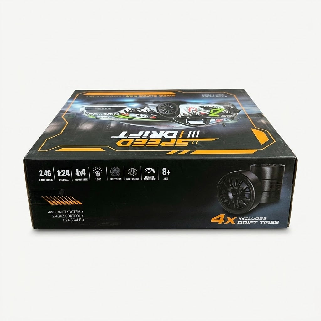 1:24 Scale RC Drift Car | 4WD Speed Racing Remote Control Car