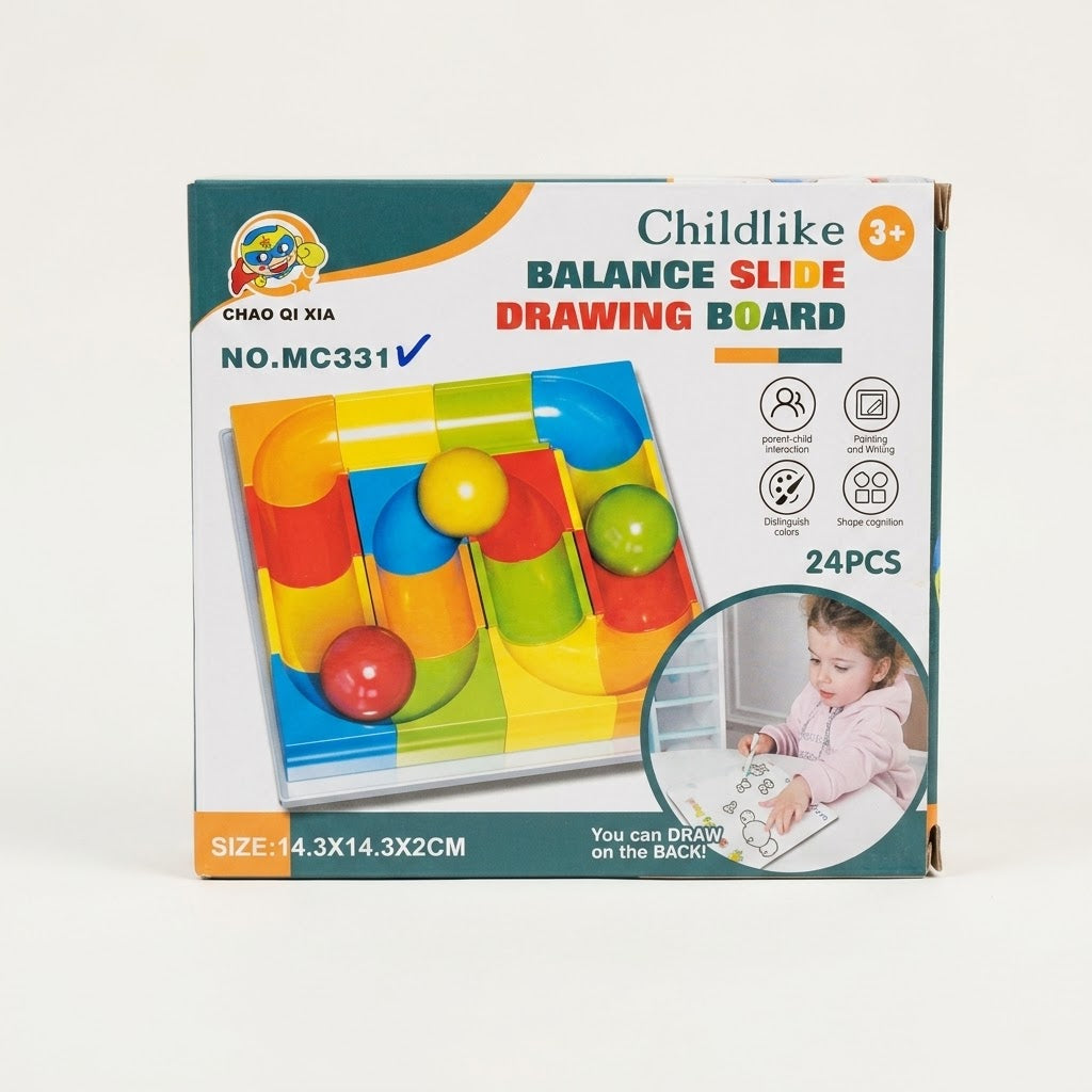 Childlike Balance Slide & Drawing Board (24 Pcs) | Interactive Toy